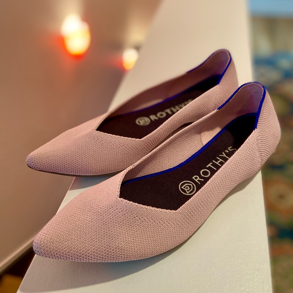 Rothy’s W7.5 The Point in Blush